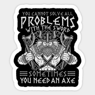 Viking Mythology Quote - Norse Valhalla Warrior Sticker